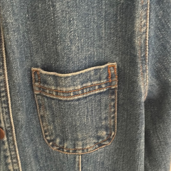 Denim Jacket with Button Front - Picture 6 of 9